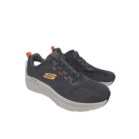 Skechers Other - Skechers Men's 23226 D'Lux Walker Athletic Shoe Gray Orange Size 12M